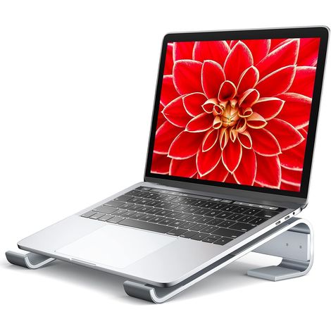 Support ergonomique en aluminium pour ordinateur portable - Rehausseur de bureau robuste et ventilé pour ordinateurs portables de 10 à 16,2 pouces (1/5)