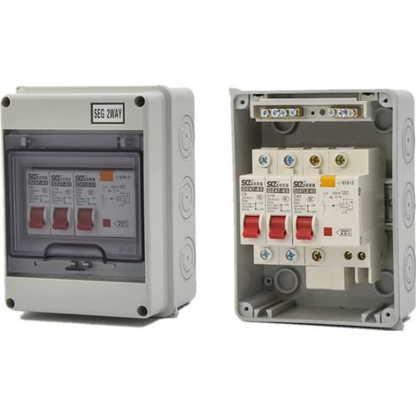 Coffret Disjoncteur Caravane 2 Voies 40A 30mA RCD (1/5)
