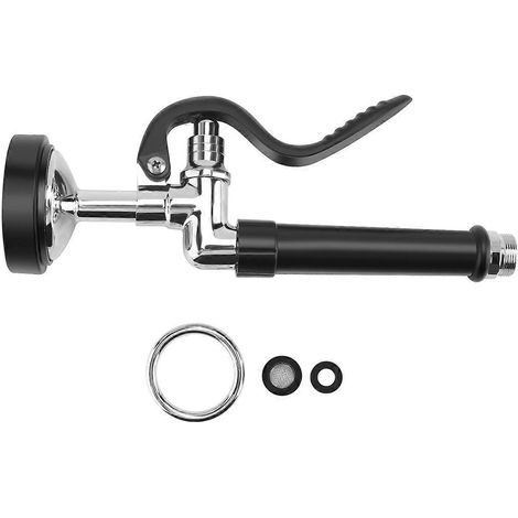 Vorspülbrause für gewerbliche Küchenarmaturen, Chrom (Schwarz)