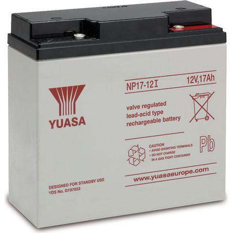 YUASA Blei-Akkumulator NP17-12I, 12 V-/17 Ah