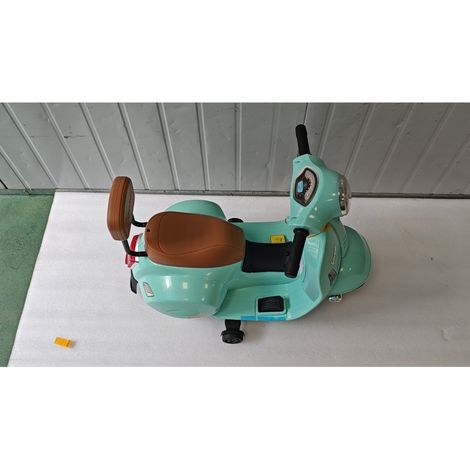 Elektro Motorrad Kinder Mini Vespa GTS 6V Elektromotorrad mit Lithium-Akku Ergonomischer Sitz Rückenlehne 1,5-3 Jahren (1/5)