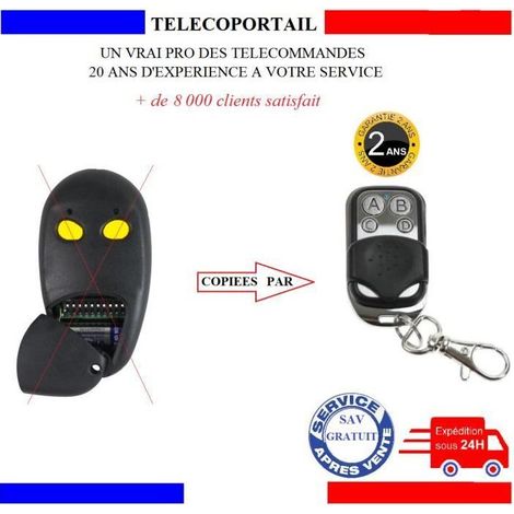 TELECOMMANDE PROEM - TELECOMMANDE COPIEUSE PROEM ER2C4ACD COMPATD TKC 433,92 Mhz