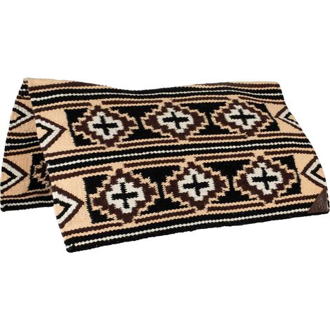 POOL'S Tappetino show 33x38 in lana BEIGE MARRONE WESTERN (1/3)