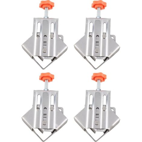 pincesSerre à angle droit pour bois de bricolage DIY - Clamp 90° mobile en acier (4 serres) (1/4)