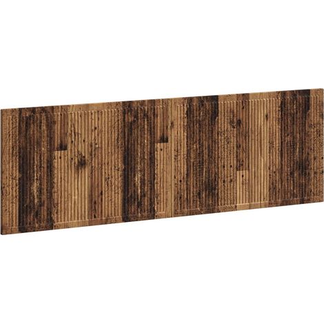 Cabecero montada en la pared EDE Madera envejecida vidaXL (1/5)