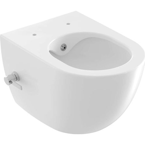 Ravak Chrome - WC suspendu avec douchette de bidet, RimOff, blanc X01912