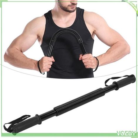 Barre d'alimentation à ressort - FAFEICY - 30KG - Poignées antidérapantes - Acier à ressort - Portable (1/5)