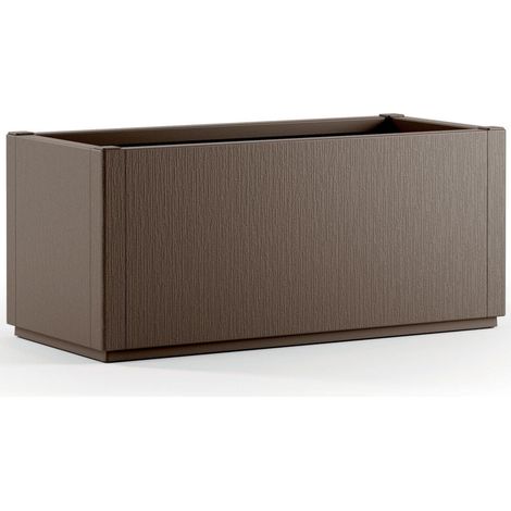 Vaso da fiori Ethica in plastica marrone 80x36x36cm