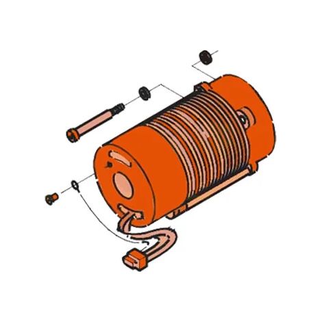 Moteur à stator électrique FAAC 7700055 230 V/220 V 4 pôles, compatible avec les modèles 422, 402, 400, 750, 760, S800, 580, 560, 593, 595 et 615 (1/3)