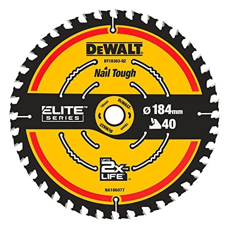DeWALT - Lama da sega 184x16 mm, 40 denti DT10303
