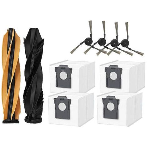Pi��ces d��tach��es pour aspirateur Dreame D20 Pro Plus / Dreame D20 Pro : brosse principale, sac �� poussi��re et accessoires.