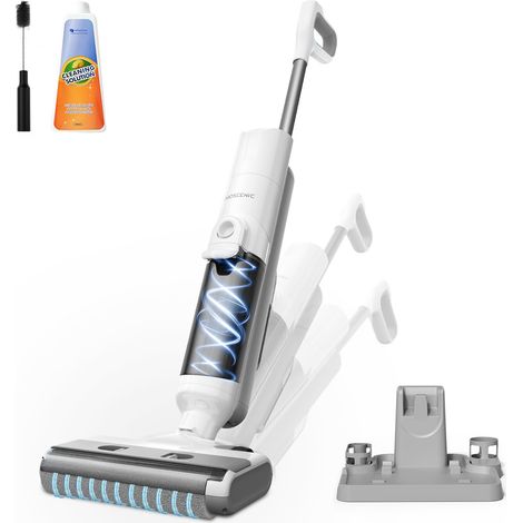 Aspirateur Laveur sans Fil,60 Mins Aspirateur Balai sans Fil Sec et Humide,Léger Aspirateur Eau et Poussière,Laveur de Sol,Autonettoyant,1.3L,Nettoyage des Angles,Bords,Sols Durs (1/5)