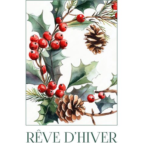 Tableau sur toile rêve d'hiver 30x45 cm - Impression sur Toile Murale Décorative - Image imprimée en HD sur Toile - Toile sur Châssis en Bois FSC - Fabriqué en France (1/4)