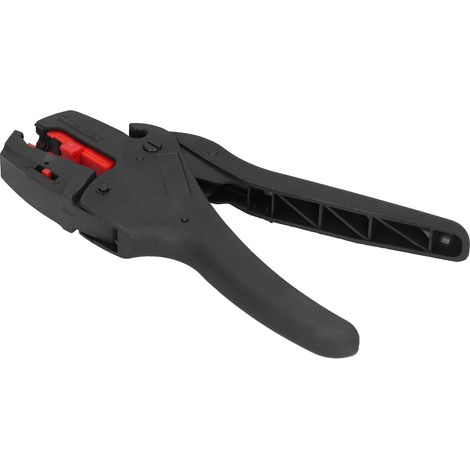 3-in-1 Crimp- und Abisolierzange, ergonomischer Drahtschneider 0,2–6,0 mm², Aderendhülsenwerkzeug mit rotem Griff (1/5)
