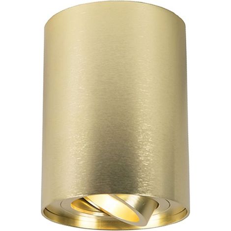 – Spot encastrable orientable or/bronze GU10 – Dimmable jusqu'à 50W – Pour intérieur – Aluminium – Rondoo up (1/5)