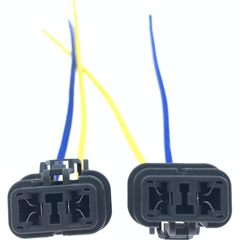 Compatible with Honda Accord, Civic, Fit, City, and Odyssey models: Electric radiator fan connector (plug and socket) -- JB1123-2P