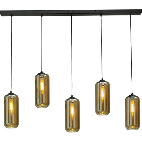 Suspension de bureau Quinto 5 avec abat-jour en verre - 2261-05-130-5-05-5 (1/3)