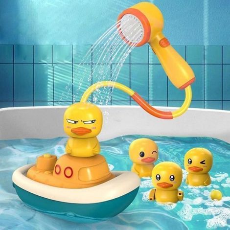 Jouets de Bain pour bébé Pommeau de Bain Jouet de Baignoire à Jet d'eau Pomme de Douche Baignoire pour Le Jeu de l'heure du Bain (1/4)