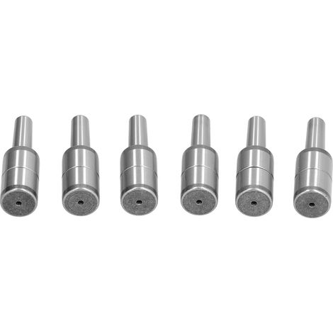 Lot de 6 douilles de guidage métalliques pour moule, précision de positionnement auxiliaire 20x12x18x50 (1/5)