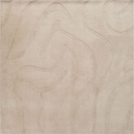 Tappeto da salotto jacquard, 160 x 160 cm a pelo corto beige Salvori (1/5)