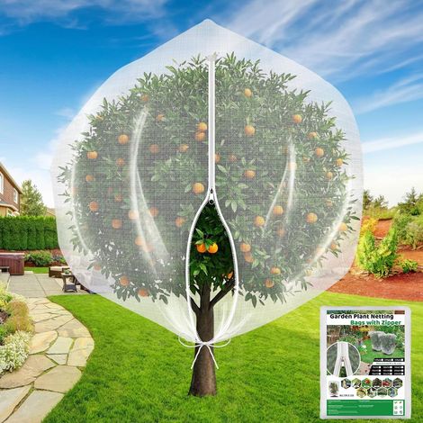 Filet Anti-Oise Evoio pour protection de plantes de jardin et arbores fruitiers, 1,8 x 2,1 m, pour arbustes et myrtilles, tomates, fraises et baies (1 pièce). (1/5)