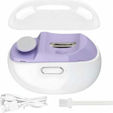 Coupe Ongle Électrique avec Lumière LED et Polisseur, Pour Pieds Et Mains, Adultes Et Personnes âgées, 2 Vitesses, Rechargeable, pour Bébé, Enfants, Adultes, Personnes Âgées (1/5)