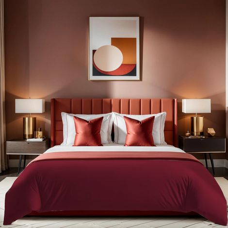 Housse de Couette Double renforcée Rose (200 x 200 cm) - 100% Coton - 155 Fils - Fermeture à Bouton - Lavable en Machine à 30 °C - Doux et élégant (1/5)