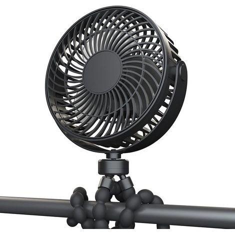 Mini ventilatore portatile con batterie, piccolo ventilatore a clip 2400 mAh
