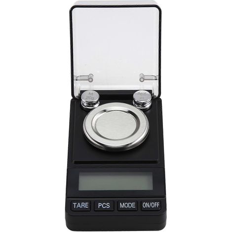 Balance de poche numérique LED de précision 0,001 g pour bijoux, compatible avec l'or, la poudre, les pièces de monnaie et les matériaux de laboratoire. (1/5)