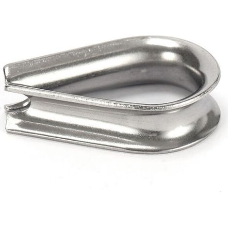 Pack of 30 M6 stainless steel thimbles for cables from 0.6 cm to 2.2 cm in diameter (1/4)