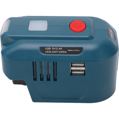 Batterie-Wechselrichter 18 V Gleichstrom auf 120 V Wechselstrom, 150 W, 2 USB-Ausgänge für Outdoor-Camping-Elektrowerkzeuge (1/5)