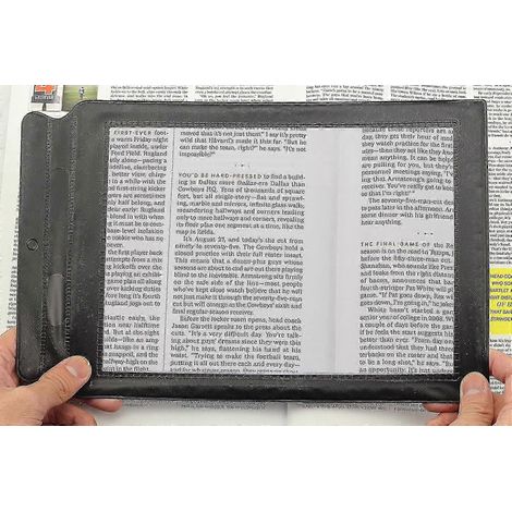 A4-Format (ganze Seite). Kompatibel mit großen Papierbögen. Kompatibel mit einer Lupe. Lesehilfe. (1/5)