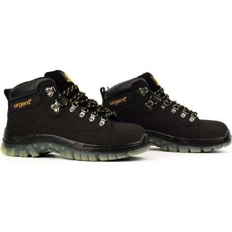 Scarpe da uomo, stivaletti, scarpe da lavoro con puntale URGENT 114S1 nero 43