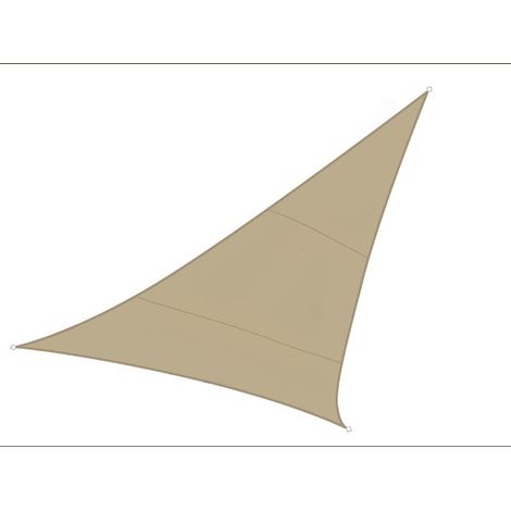 Vela solar Perm,able - Triángulo - 5 x 5 x 5 m - Color: Champagne (1/5)