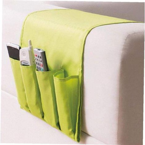 1pc Sofa Organizer Support De Télécommande 4 Poches Bag Chair Couch Storage Magazine Chaise Tidy Table Space Saver- (1/5)