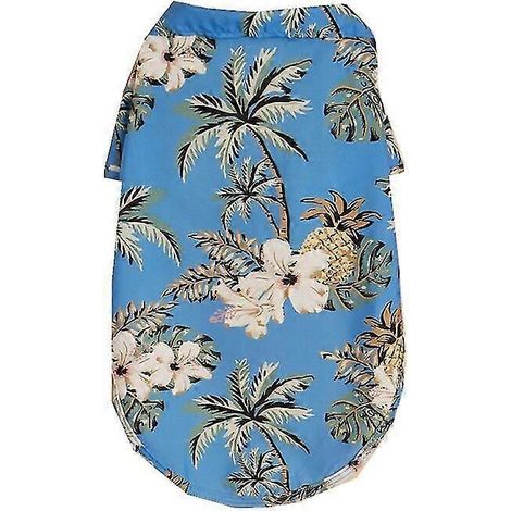 Nueva ropa de verano para perros y mascotas, camisas de playa con estampado de hojas estilo hawaiano para cachorros, gatos pequeños y grandes, perros y chihuahuas, disfraz para mascotas, ropa para mas (1/5)