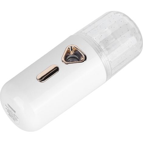 Mini humidificateur facial portable 30 ml, nano-atomisation, rechargeable par USB, brumisateur blanc (1/5)