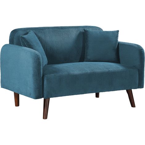 Divano/poltrona a 2 posti 132 x 70 x 80,5 cm blu 030009135