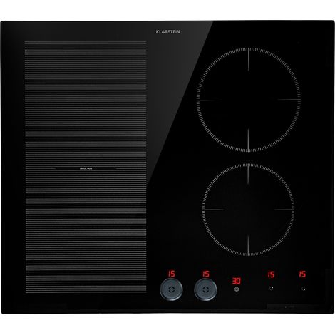 Klarstein Magnichef 4 Flex placa de inducción empotrada 4 zonas / zona flexible 7000W cerámica vidrio