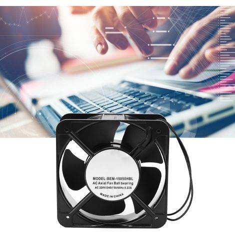 Ventilateur axial BERM AC 220/240 V CA à roulement à billes, débit d'air important, silencieux et puissant pour le refroidissement DIY (1/5)