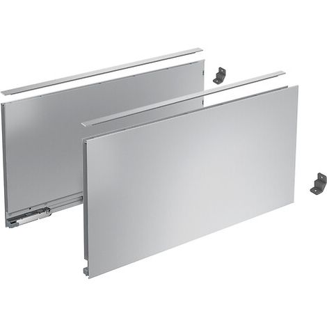 Kits profils côtés AvanTech YOU. tiroir casserolier hauteur 251 mm. longueur 600 mm. Argent - HETTICH FRANCE SCS