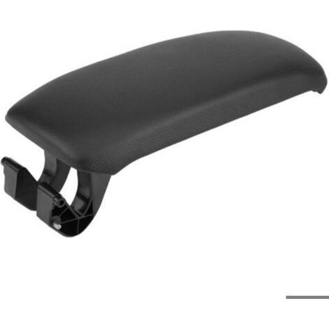 Couvercle Accoudoir Console Centrale - Cuir Noir - Compatible A3 8P A5 2003-2013 - 25,8 x 12 cm - 1 Pièce (1/4)