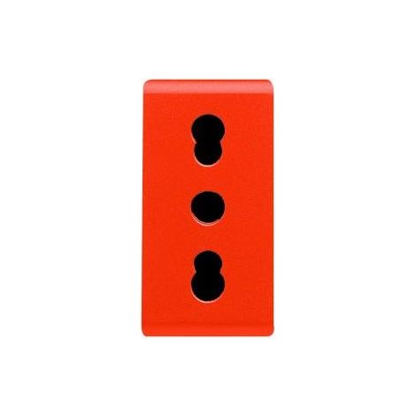 PRISE 2P+T 16A BIV.ST.ITALIEN ORANGE GEWISS GW20286