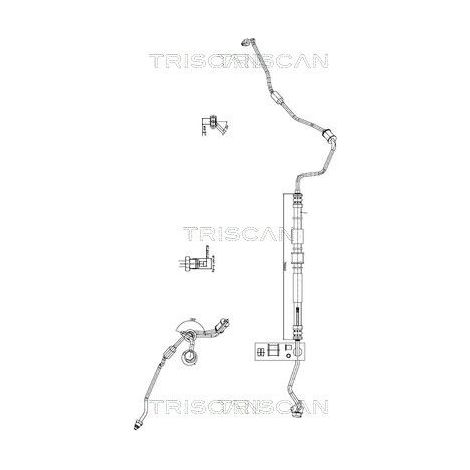 Tuyau hydraulique, direction TRISCAN 8516 18001 KIA 57510-1G000