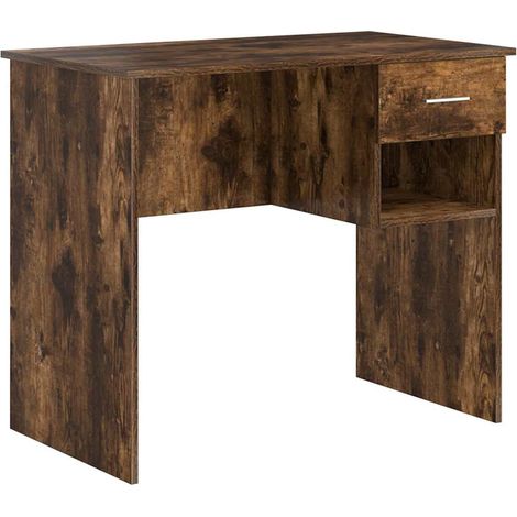 Maison Exclusive - Schreibtisch Geräucherte Eiche 90 x 49 x 75 cm