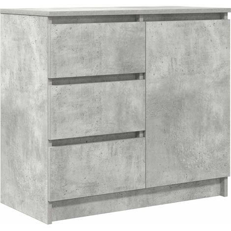 Maison Exclusive - Credenza con Cassetto Grigio Cemento 71x35x65 cm in Truciolato
