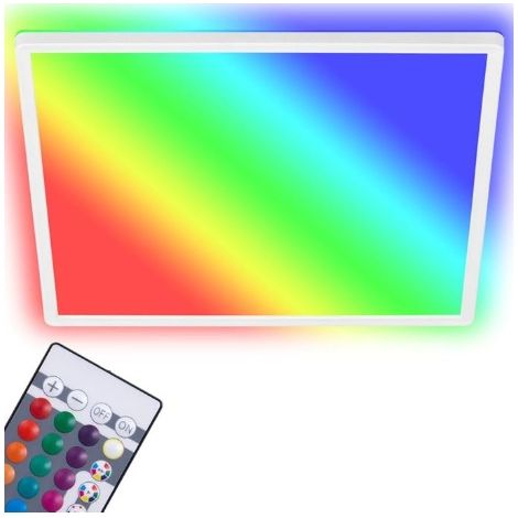 PANNELLO/PLAFONIERA LED SLIM RETROILLUMINATO 42 CM BIANCO C/TELECOMANDO 22W 4000K
