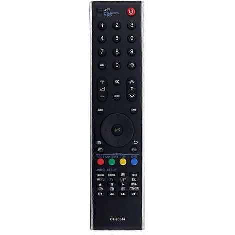 Télécommande de remplacement CT-90344 pour téléviseur Toshiba CT90344 32SL753B 32MV732 40RV733 EK (1/5)