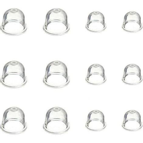 12Pcs Carburetor Primer Bulb 19mm and 22mm Primer Bulb Carburetor Accessories for Brush Cutter Chainsaw Blower Lawn Mower (1/4)