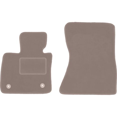 Alfombrillas delanteras para BMW X5 E70 SUV (2006-2013), color beige. (1/5)